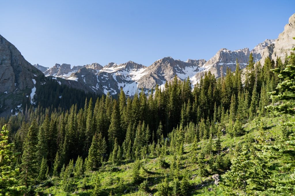 Blue Lakes Trail in Colorado