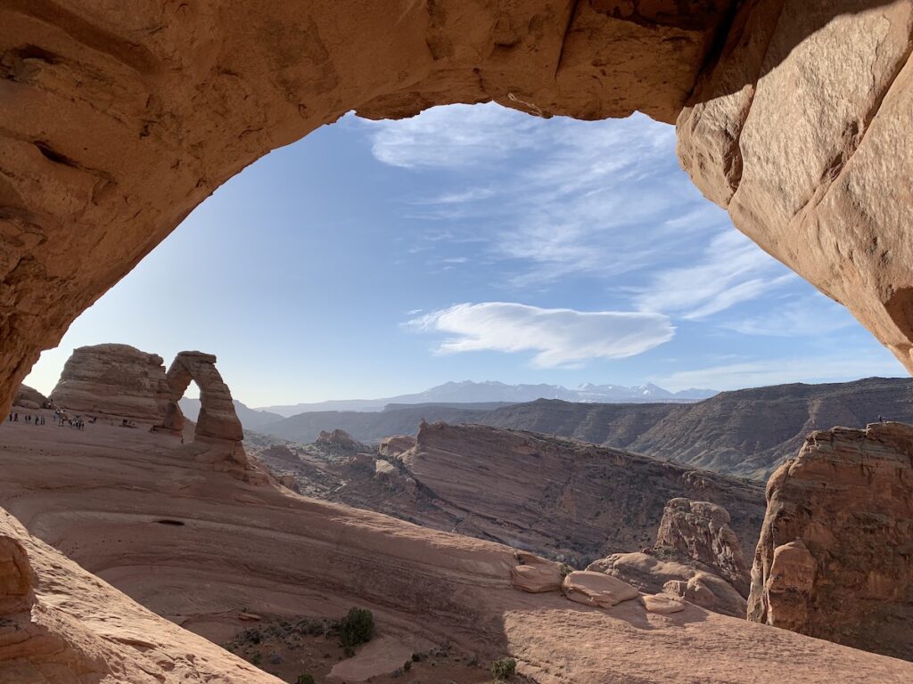 View of Delicate Arch in Arches National Park