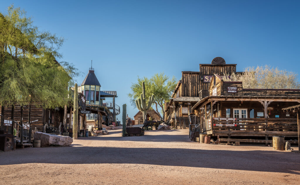 The ghost town of Goldfield, Arizona.